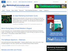 Tablet Screenshot of marketingautomation.com